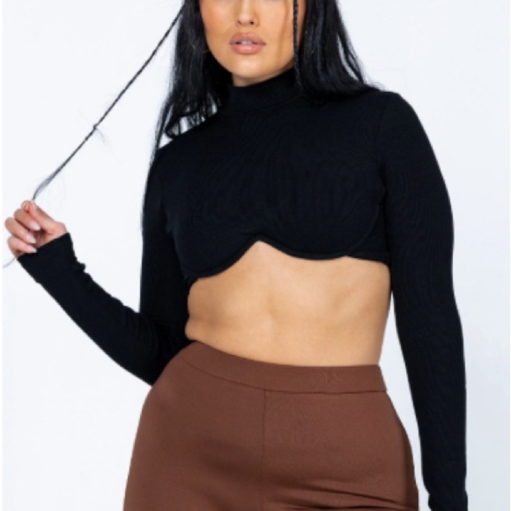 Princess Polly - Lorenzo Long Sleeve Top Black